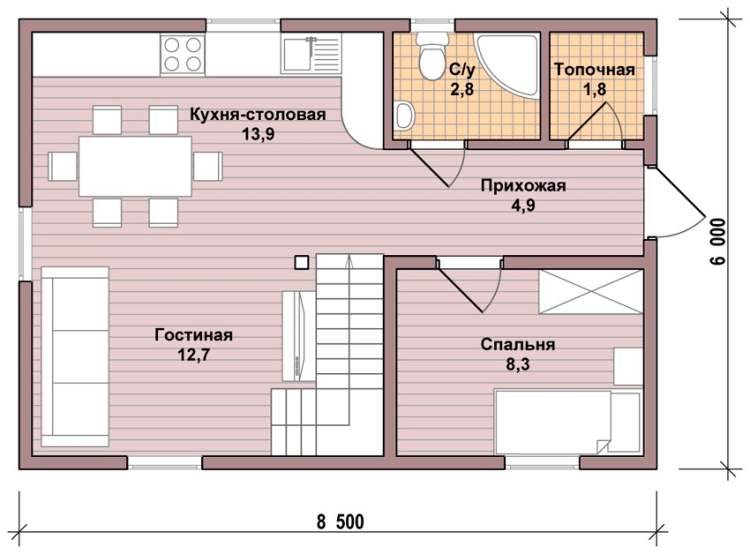 Каркасный дом из бруса: параметры конструкции, особенности .